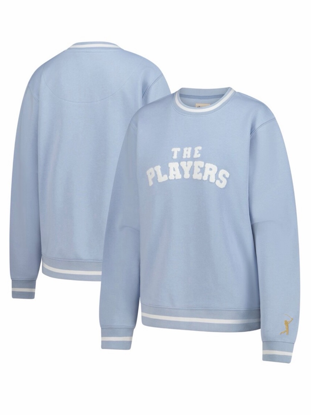 Ellsworth + Ivey Blue THE PLAYERS Goldman Crewneck Pullover Sweatshirt, Size: S